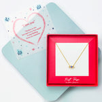 <iloveyou>Sterling Silver Sapphire Evil Eye Necklace