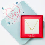 <iloveyou>Sterling Silver Angel Wing Necklace