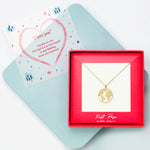 <iloveyou>World Map Wanderlust Necklace