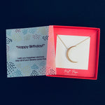 Selene Endymion Candle - <DNA038 birthday>Crescent Moon Necklace 
