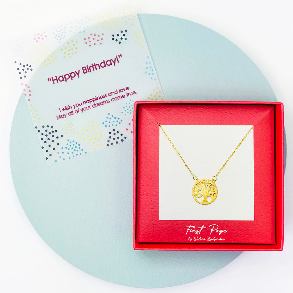 Selene Endymion Candle - <JNA004S birthday>The Tree of Life Necklace 