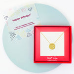 Selene Endymion Candle - <JNA026D birthday>Diamond Midnight Sun Disk Necklace 