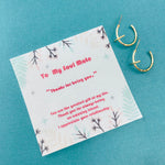 Hammered Texture Cross Hoop Earring
