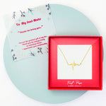 <soulmate>Sterling Silver My Heartbeat rhymes with yours Necklace