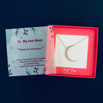 Selene Endymion Candle - <DNA038 soulmate>Crescent Moon Necklace 