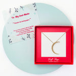 <soulmate>Waning Crescent Moon Necklace