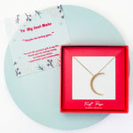 Selene Endymion Candle - <DNA038 soulmate>Crescent Moon Necklace 
