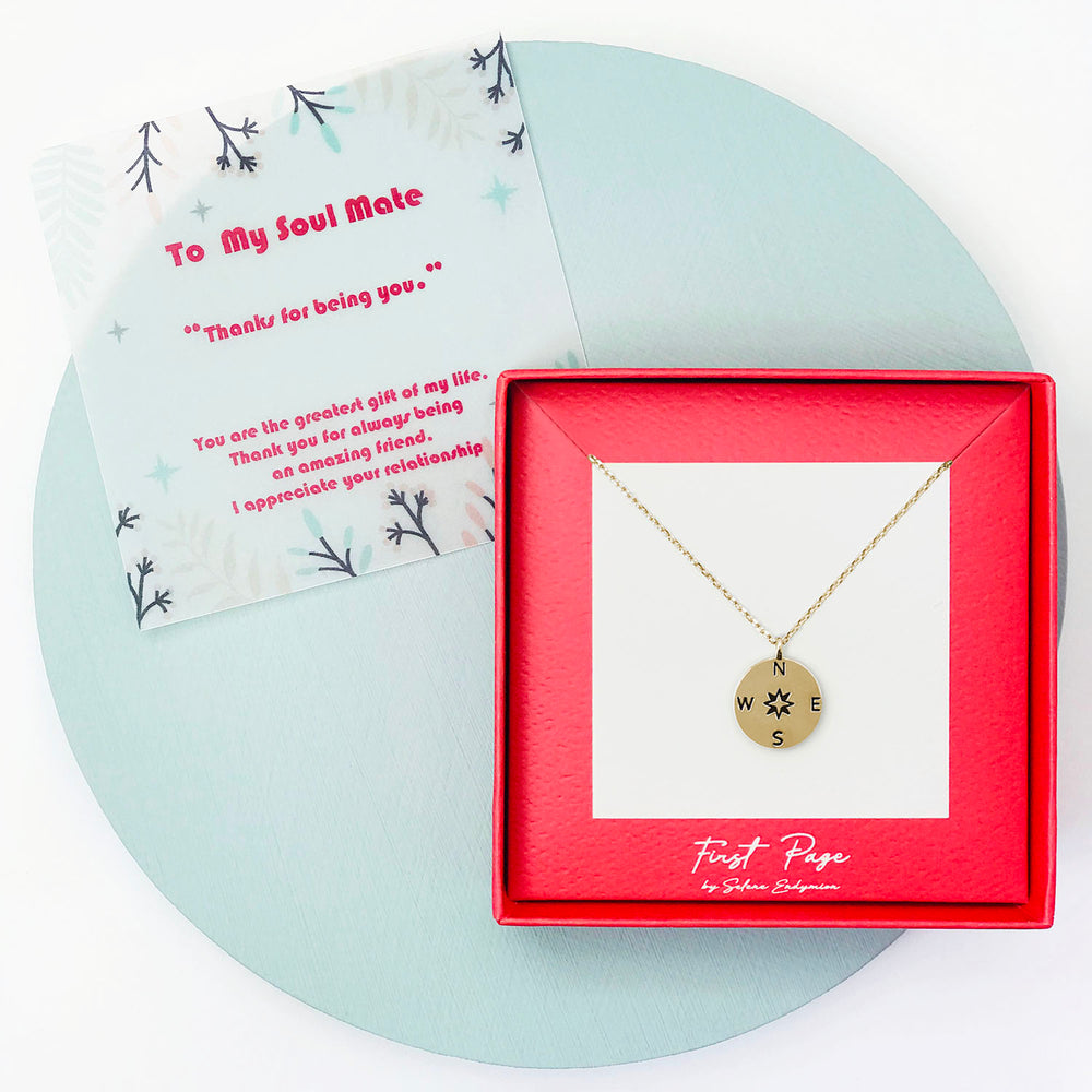 Selene Endymion Candle - <DNA033 soulmate>Follow Your Heart Compass Necklace 