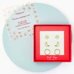 Selene Endymion Candle - <DEA022 thankyou>Night Sky Three Pair Earring Set 