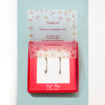 Cubic Zirconia Inside Outside Hoop Earring Gift Box
