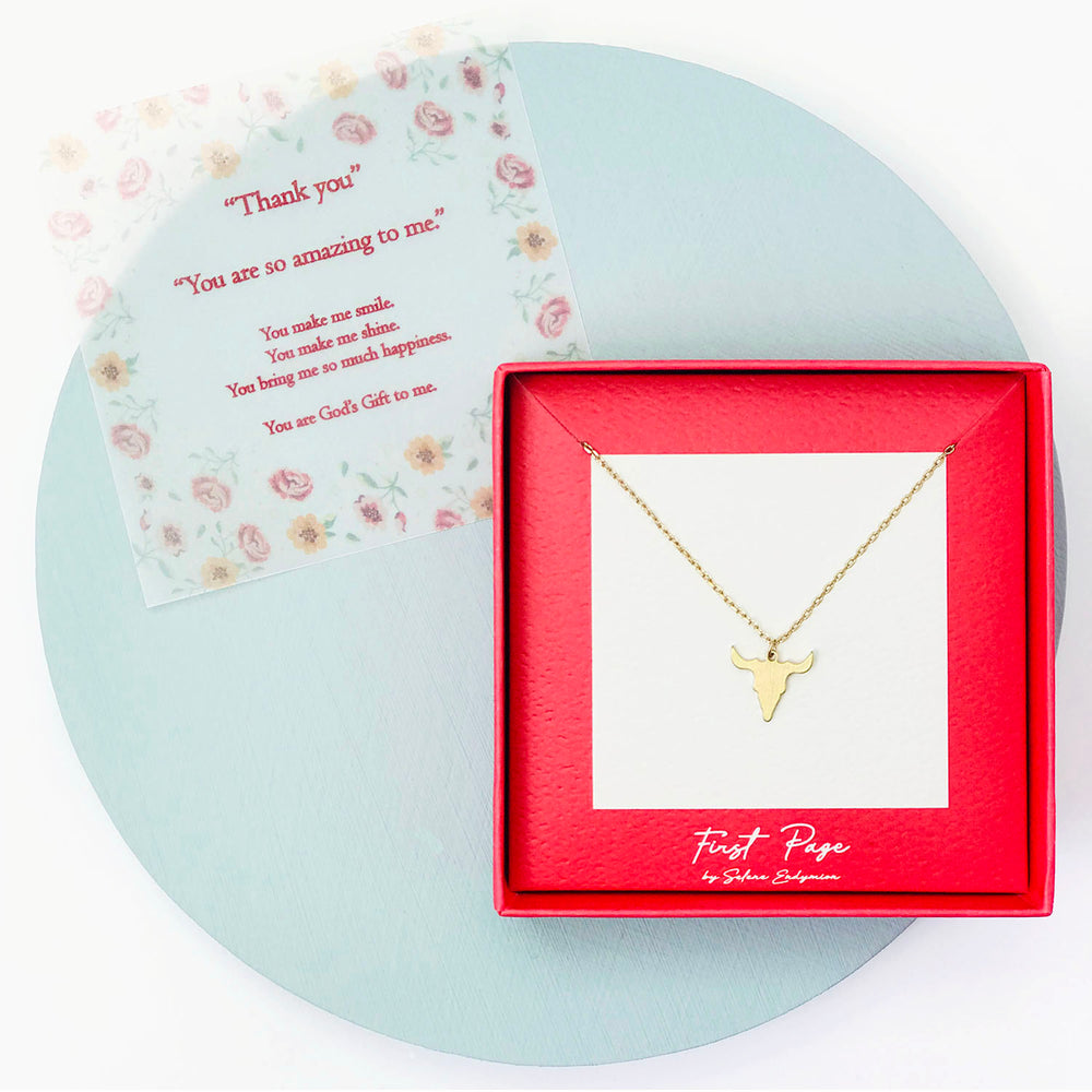<thankyou>Longhorn Bull Necklace