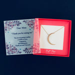 Selene Endymion Candle - <DNA038 mom>Crescent Moon Necklace 