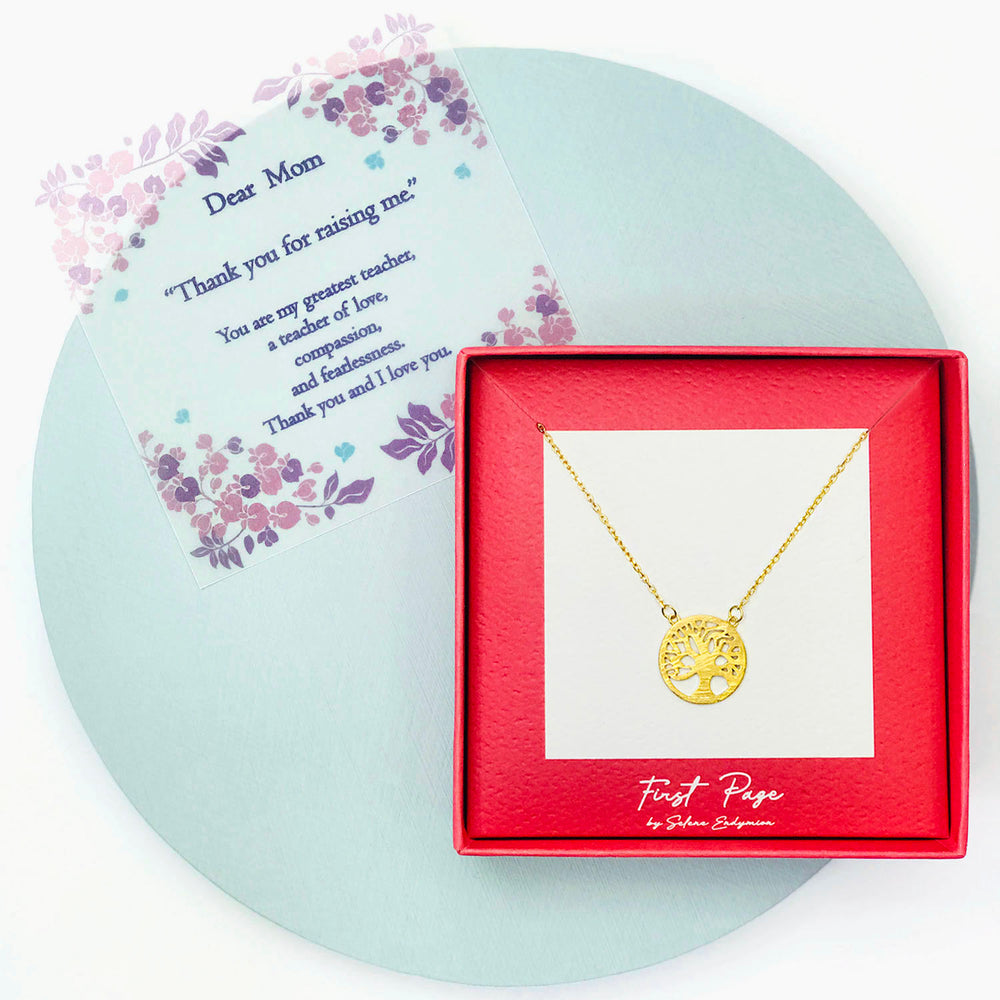 <mom>Sterling Silver The Tree of Life Necklace