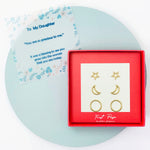 <daughter>Night Sky Three Pair Earring Set