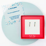 <daughter>Cubic Zirconia Eye Candy Linear Post Earrings