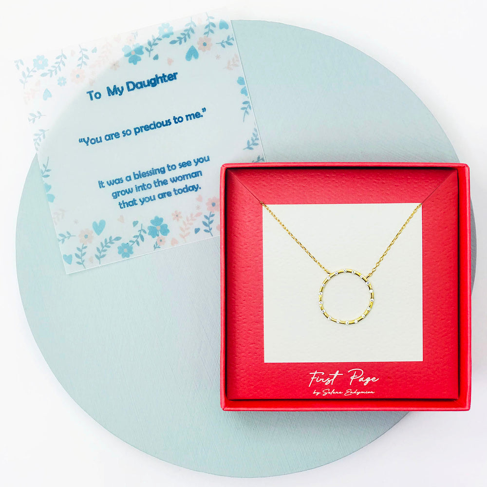 <daughter>Sterling Silver Circle of Love Necklace