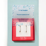 <daughter>Cubic Zirconia Inside Outside Hoop Earrings