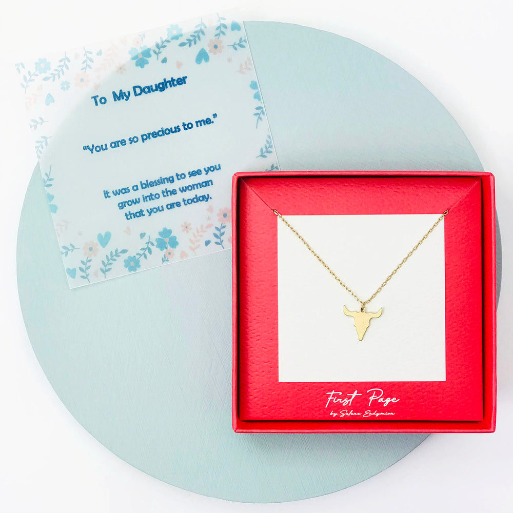 <daughter>Longhorn Bull Necklace