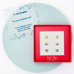 <daughter>Moon Phase Three Pair Earring Set