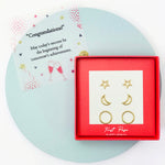 <congrats>Night Sky Three Pair Earring Set