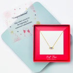 <congrats>Sterling Silver Sapphire Evil Eye Necklace