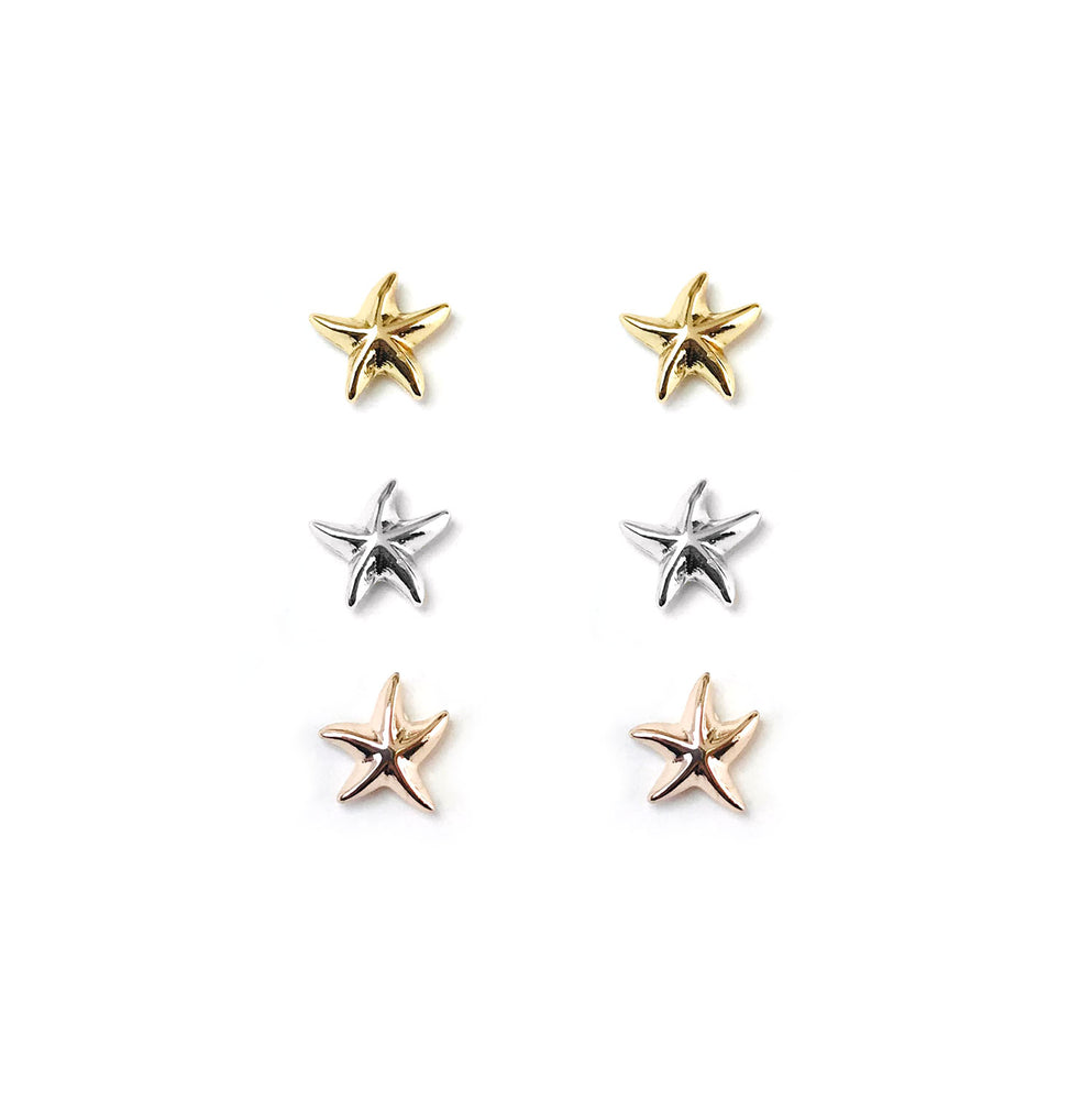 <birthday>Tiny Starfish Stud Earrings