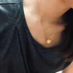 <congrats>Sterling Silver Simple Disk Necklace