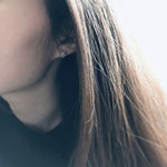 Teardrop Cubic Zirconia Snowflake Stud Earring 