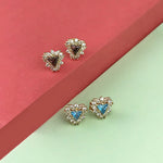 Selene Endymion Candle - <DEA018 daughter>Triangle Cubic Zirconia Snowflake Stud Earring 