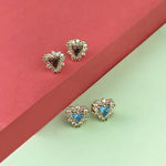 Selene Endymion Candle - <DEA018 daughter>Triangle Cubic Zirconia Snowflake Stud Earring 