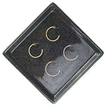 Cubic Zirconia Inside Outside Hoop Earrings