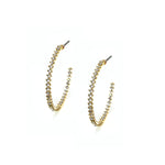 Cubic Zirconia Inside Outside Hoop Earrings