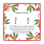 <birthday>Cubic Zirconia Eye Candy Linear Post Earrings
