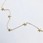 Starfish stationary necklace