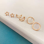 Selene Endymion Candle - <DEA022 iloveyou>Night Sky Three Pair Earring Set 