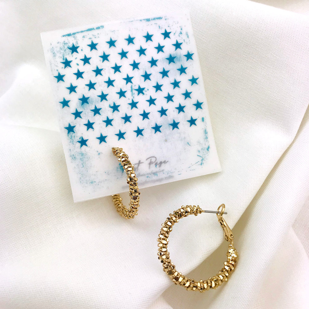 Geometric Stacked Hoop Earring