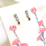 Cubic Zirconia Eye Candy Linear Post Earrings