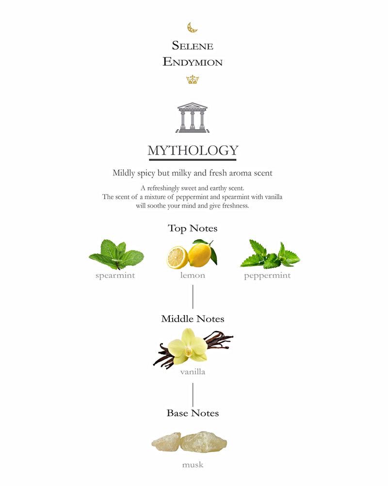 Selene Endymion Candle - Mythology - Mint & Vanilla 