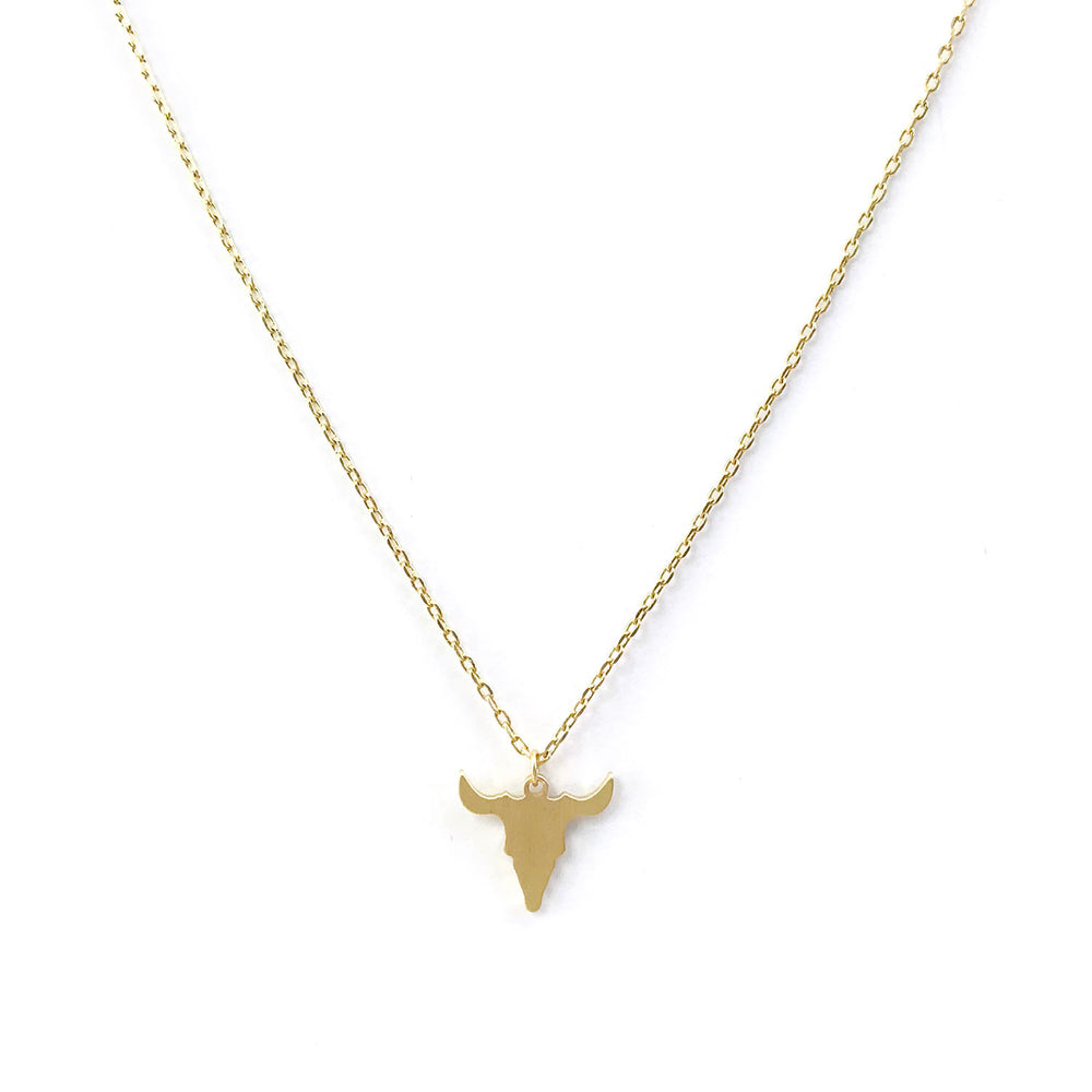 <birthday>Longhorn Bull Necklace