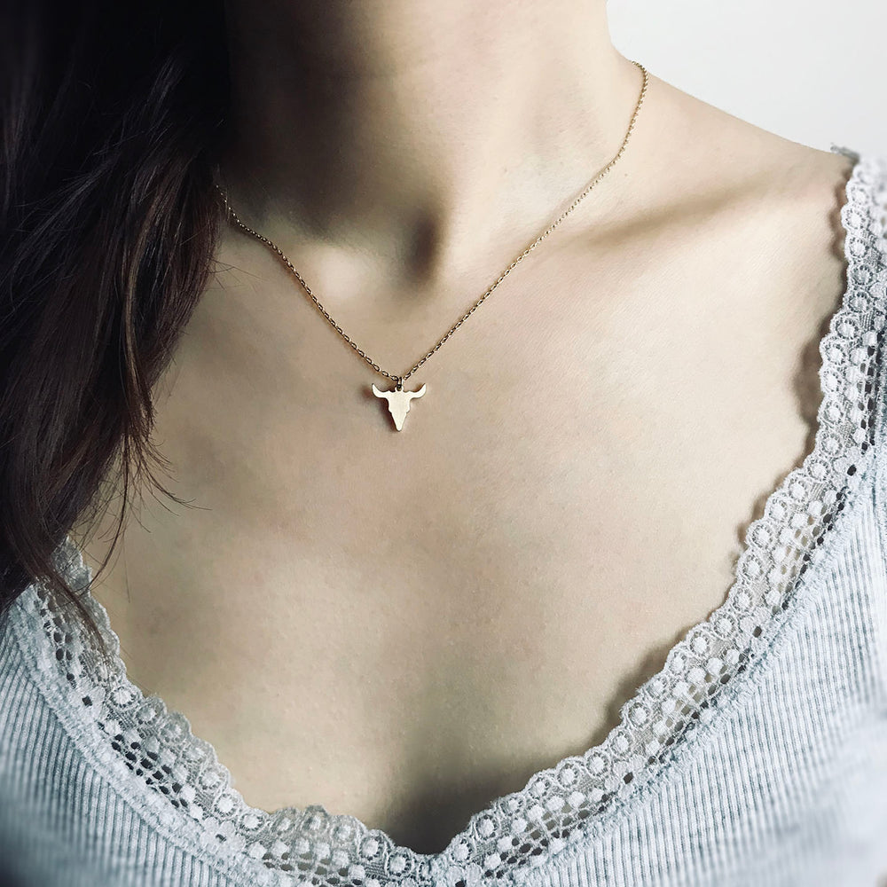 <soulmate>Longhorn Bull Necklace