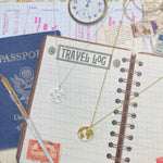 <mom>World Map Wanderlust Necklace