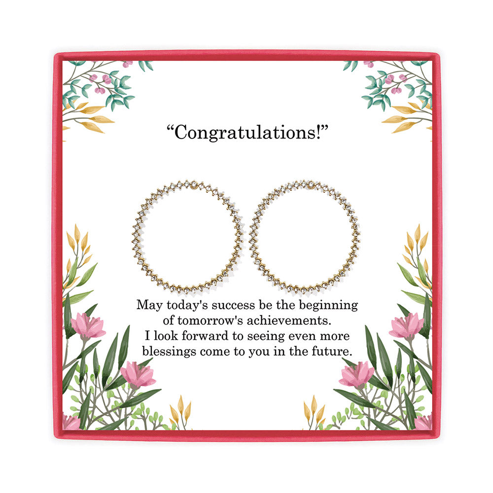 <congrats>Exquisite Cubic Zirconia Earring 1 Inch