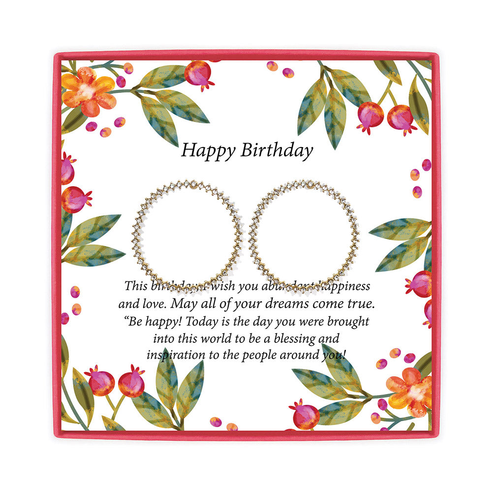 <birthday>Exquisite Cubic Zirconia Earring 1 Inch