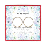 <daughter>Exquisite Cubic Zirconia Earring 1 Inch