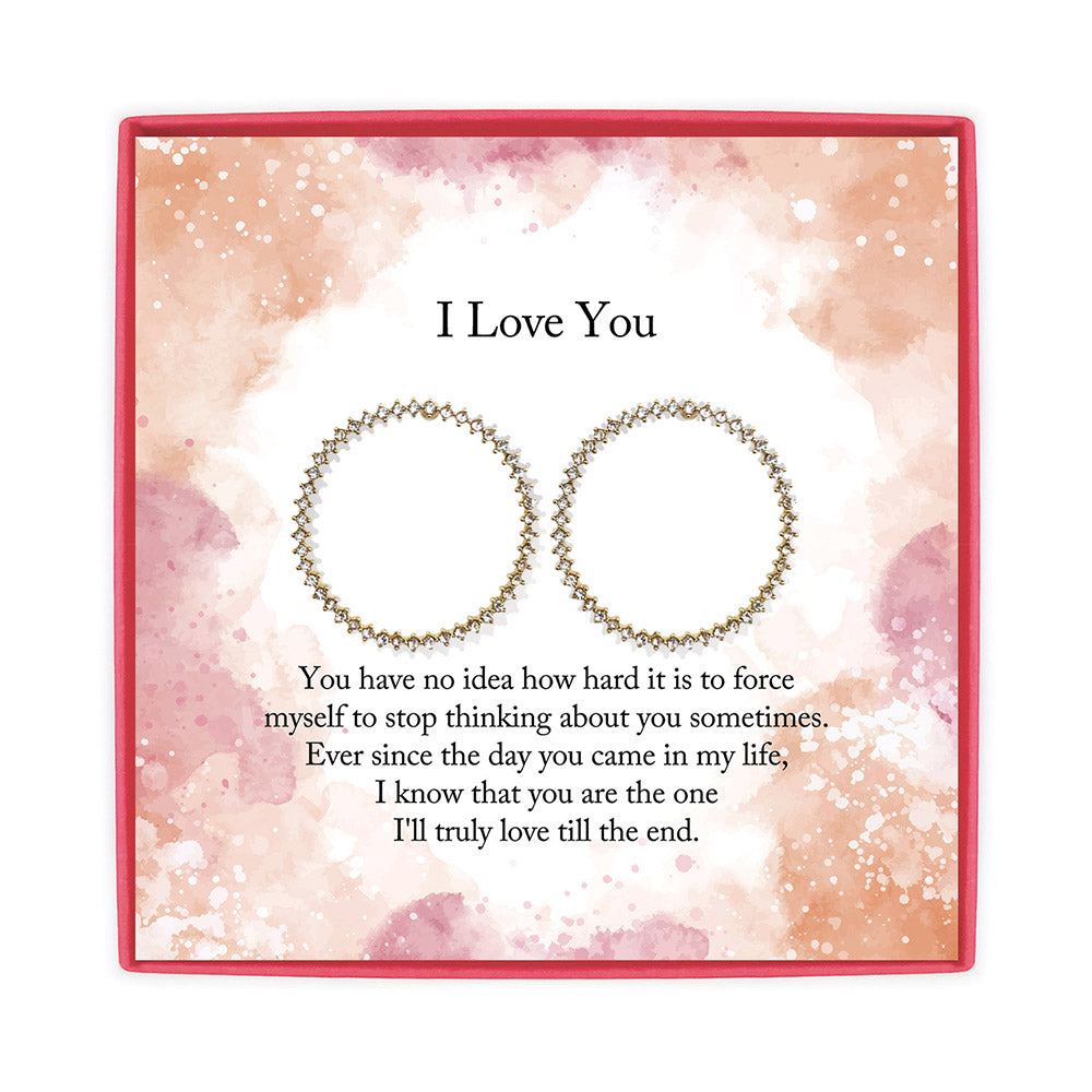 1 Inch Cubic Zirconia Earring Gift for Love