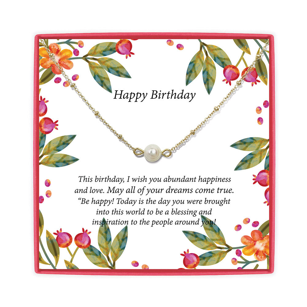 <birthday>Dainty Freshwater Pearl Necklace