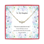 <daughter>Dainty Freshwater Pearl Necklace