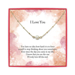 <iloveyou>Dainty Freshwater Pearl Necklace