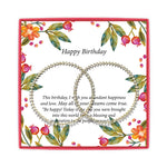 <birthday>Exquisite Cubic Zirconia Earring 1.5 inch