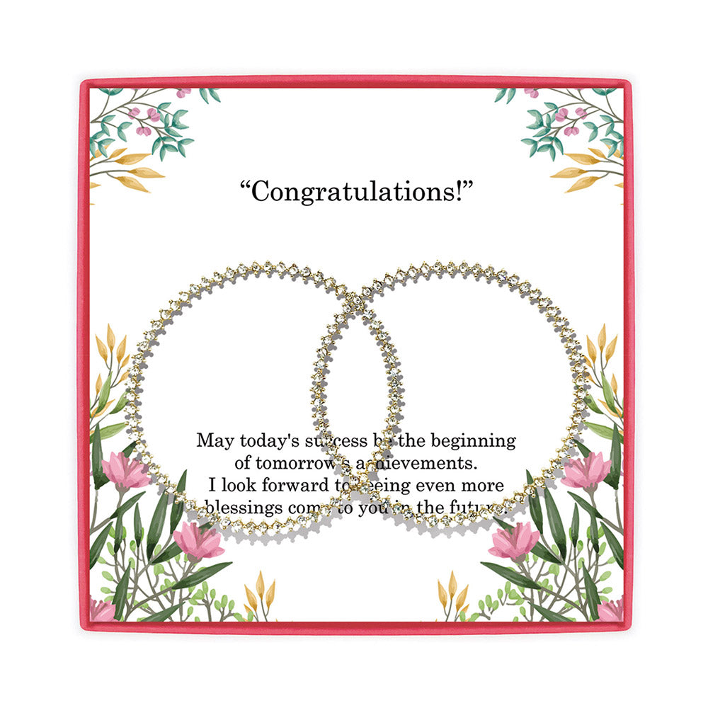 <congrats>Exquisite Cubic Zirconia Earring 1.5 inch